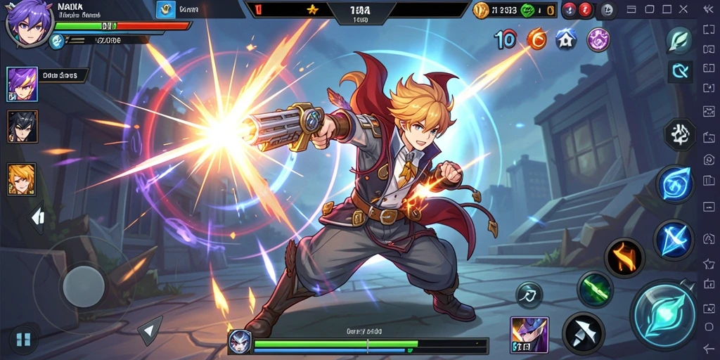 Pengguna sedang berkompetisi dalam mode multiplayer.